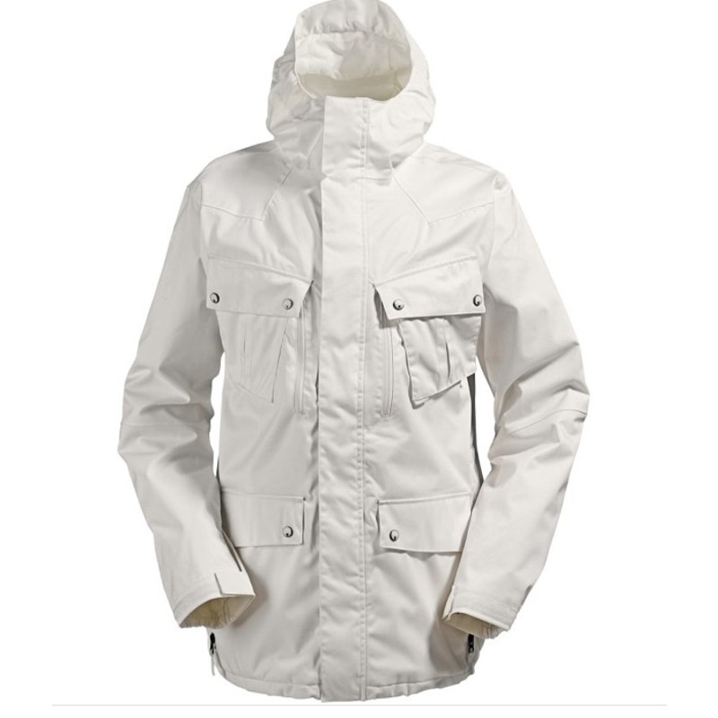 Burton Men's White Traction Jacket Size Large